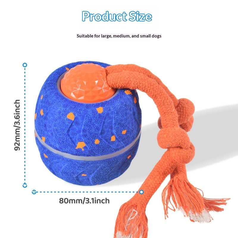 Pet Electric Smart Rolling Ball Sound-Playing Spinning Teething Toy Ball