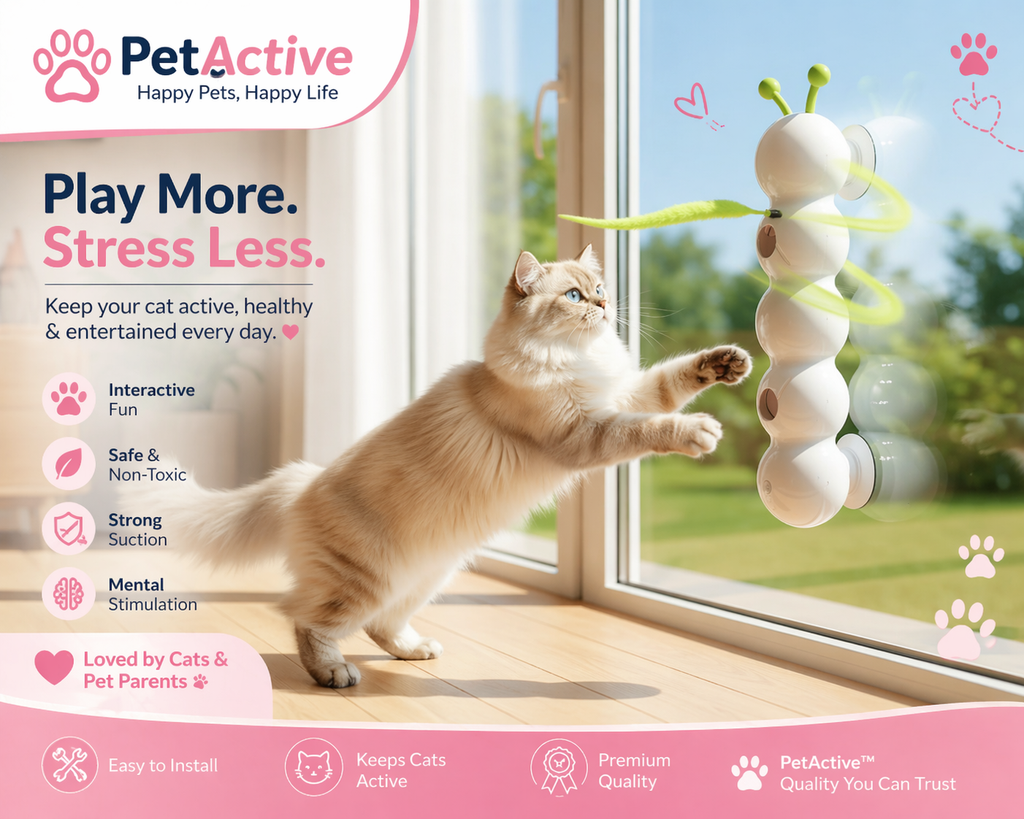 PetActive Electronic Interactive Caterpillar Cat Toy