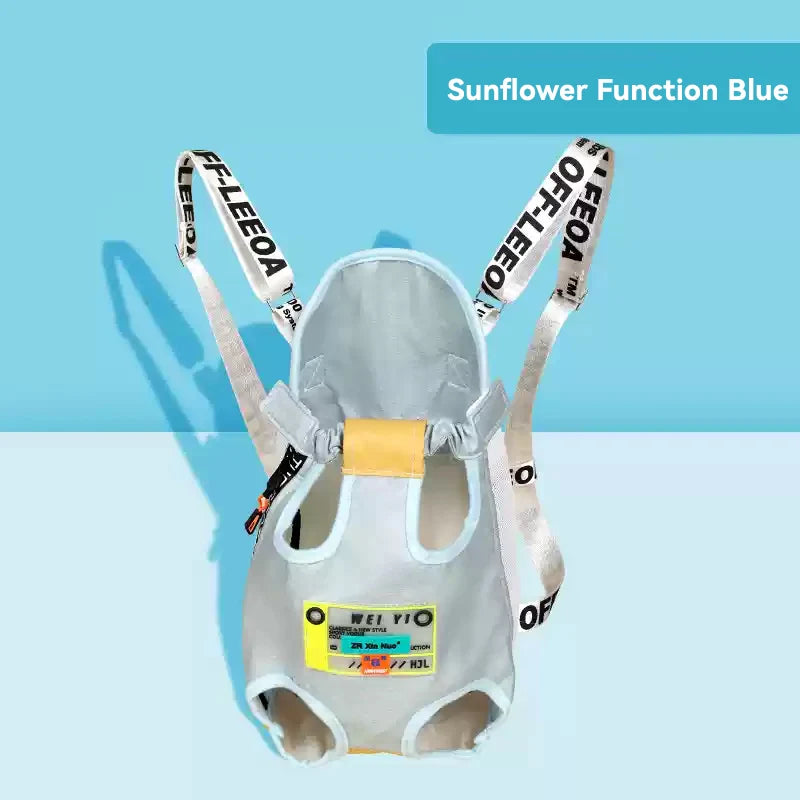 3D Airflow Pet Carrier Backpack - Front-Facing Escape-Proof Cat & Small Dog Carrier, Ergonomic Shoulder Straps with Tripl
