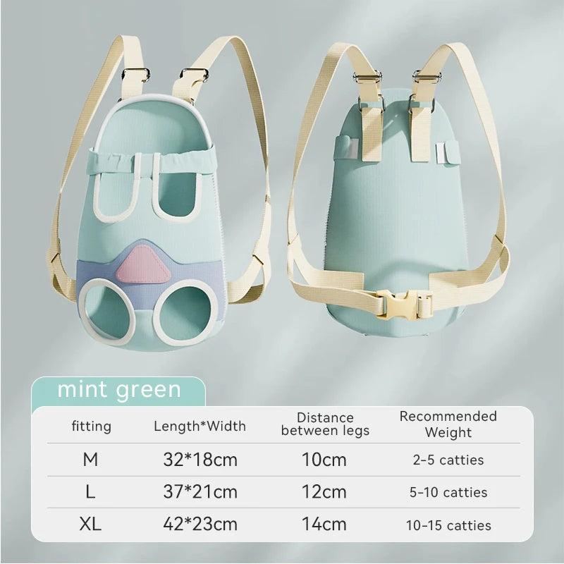 3D Airflow Pet Carrier Backpack - Front-Facing Escape-Proof Cat & Small Dog Carrier, Ergonomic Shoulder Straps with Tripl