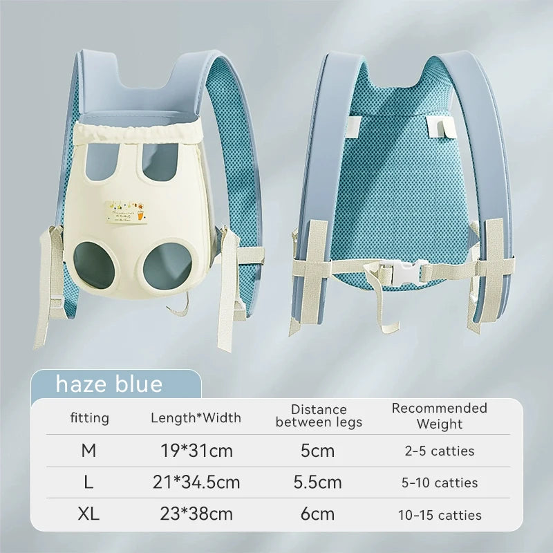 3D Airflow Pet Carrier Backpack - Front-Facing Escape-Proof Cat & Small Dog Carrier, Ergonomic Shoulder Straps with Tripl