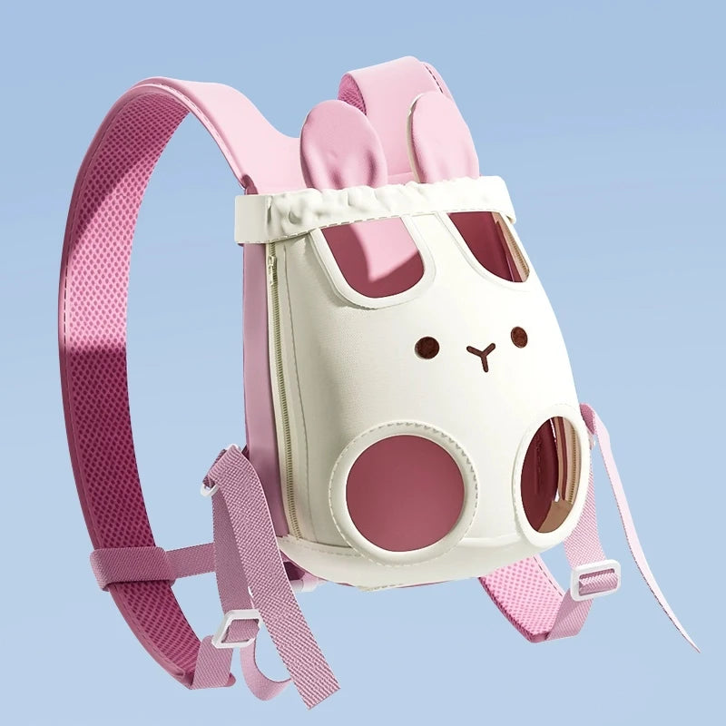 3D Airflow Pet Carrier Backpack - Front-Facing Escape-Proof Cat & Small Dog Carrier, Ergonomic Shoulder Straps with Tripl