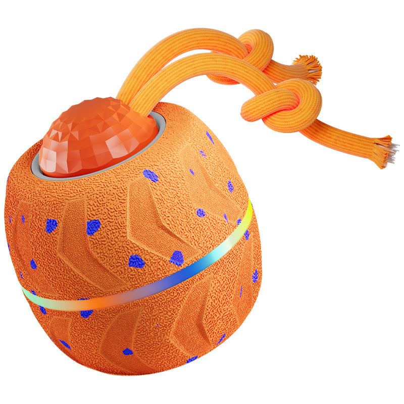 Pet Electric Smart Rolling Ball Sound-Playing Spinning Teething Toy Ball